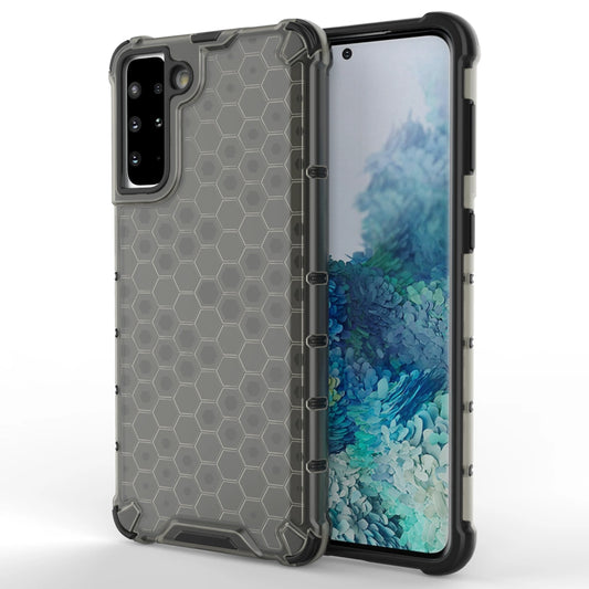 Honeycomb case armored cover with a gel frame for Samsung Galaxy S22 + (S22 Plus) black_0