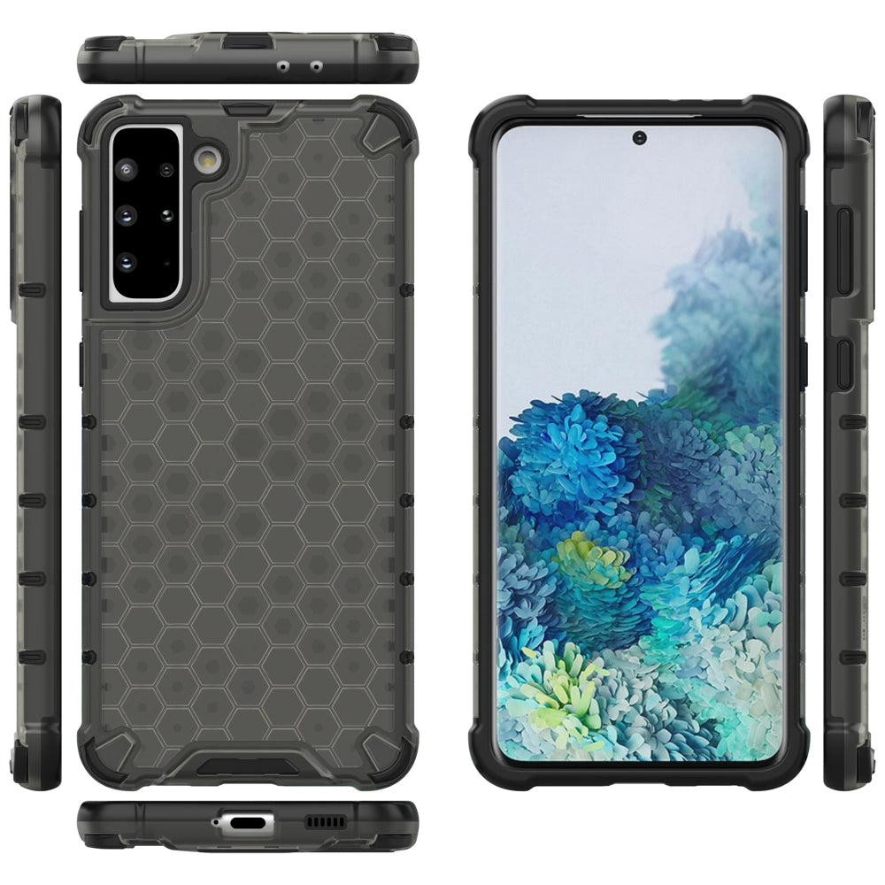Honeycomb case armored cover with a gel frame for Samsung Galaxy S22 + (S22 Plus) black_11