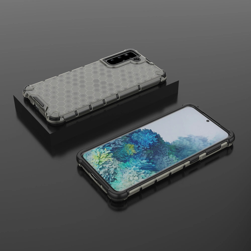 Honeycomb case armored cover with a gel frame for Samsung Galaxy S22 + (S22 Plus) black_12