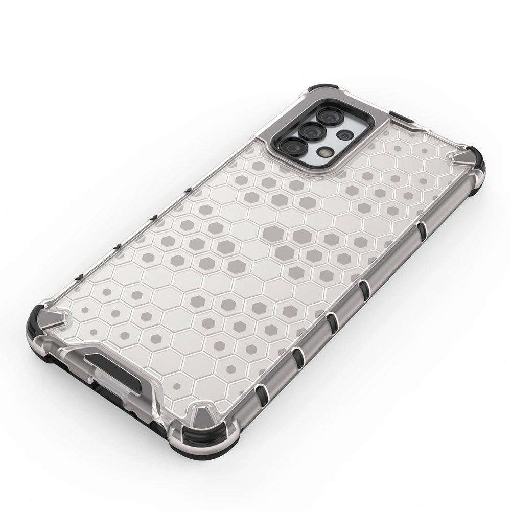 Honeycomb case armored cover with a gel frame for Samsung Galaxy A03s (166.5) blue_6