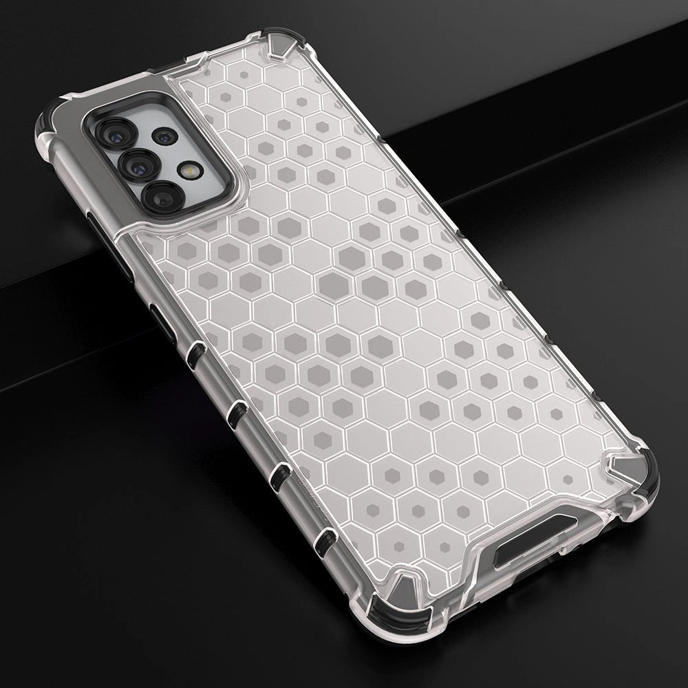 Honeycomb case armored cover with a gel frame for Samsung Galaxy A13 5G transparent_12