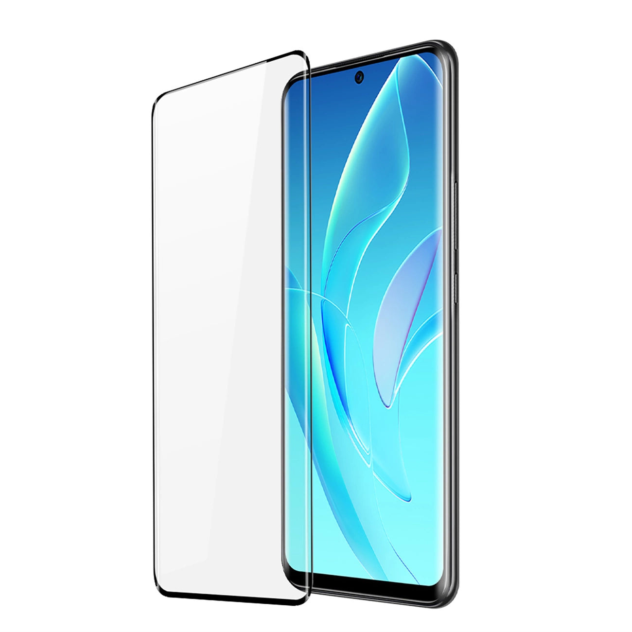 Dux Ducis Curved Glass Tempered glass for Honor 60 Pro with a black frame_0