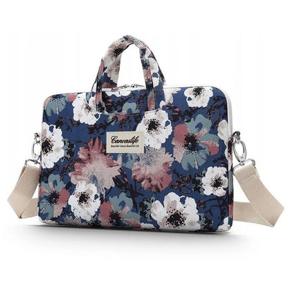 Canvaslife Briefcase 15-16'' Laptop Bag - Navy Blue and White_0