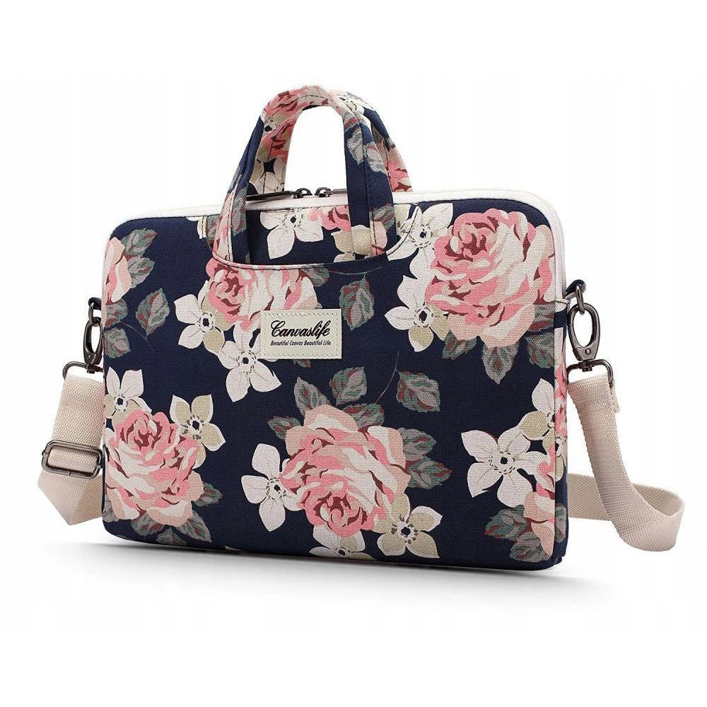 Canvaslife Briefcase Laptop Bag 15-16'' - Navy Blue/Pink_0