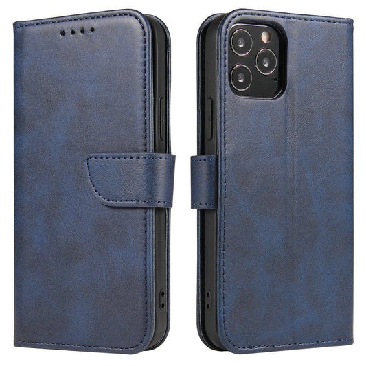 Magnet Case elegant case cover with a flap and stand function for Samsung Galaxy A73 blue_0