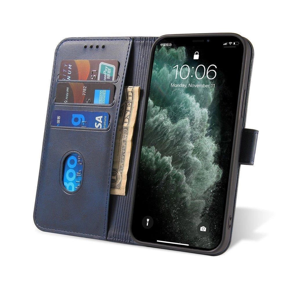 Magnet Case elegant case cover with a flap and stand function for Samsung Galaxy A73 blue_5