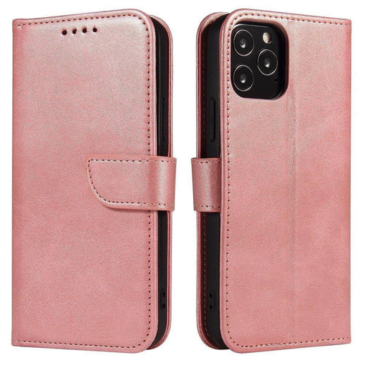 Magnet Case elegant case cover with a flap and stand function for Samsung Galaxy A73 pink_0