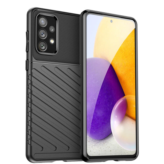 Thunder Case flexible armored cover for Samsung Galaxy A73 black_0
