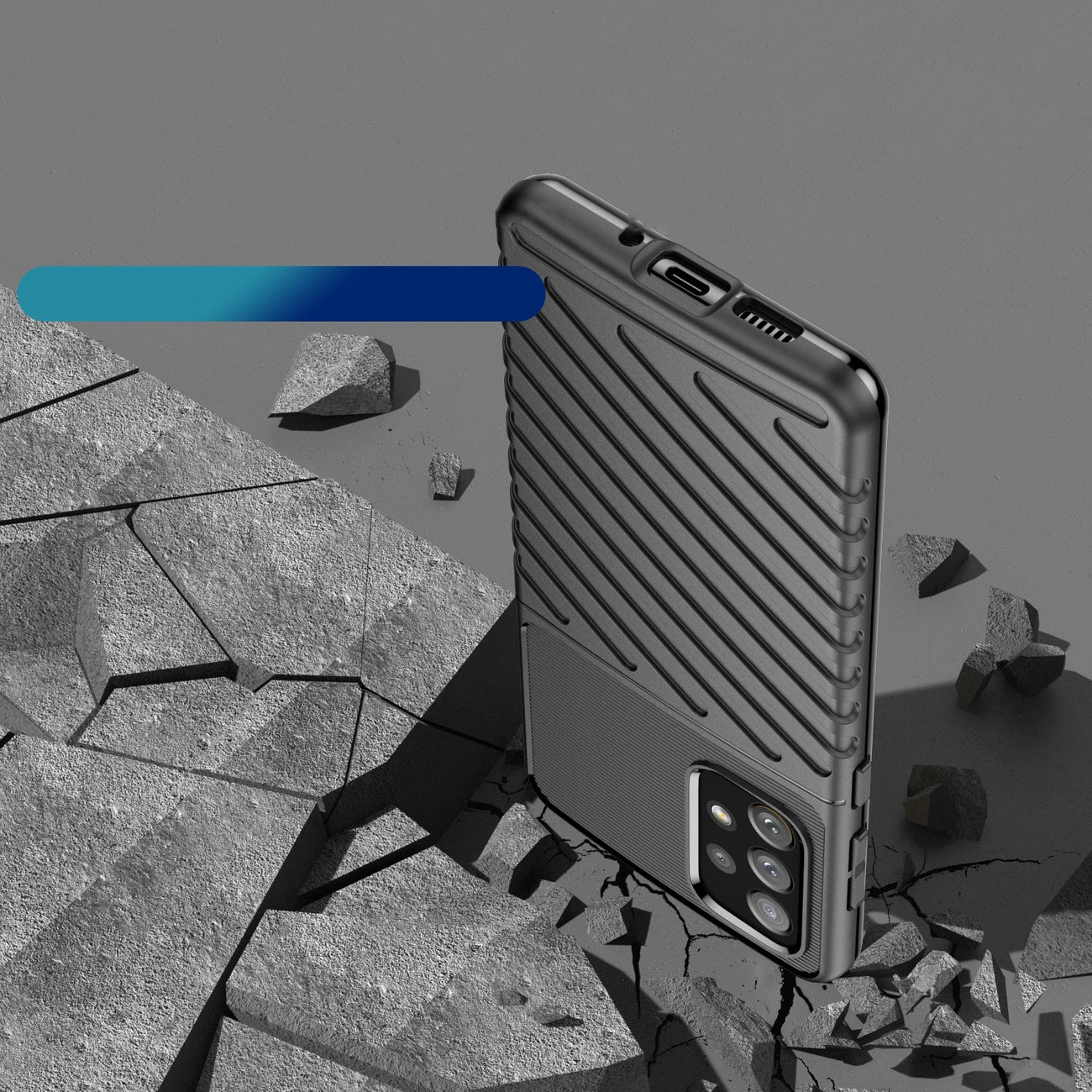 Thunder Case flexible armored cover for Samsung Galaxy A73 black_6