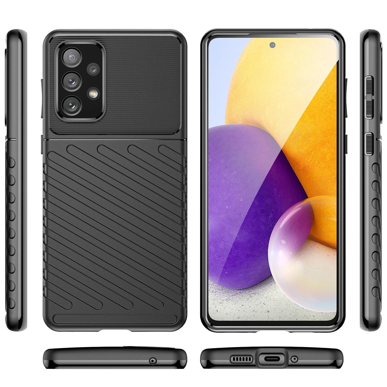 Thunder Case flexible armored cover for Samsung Galaxy A73 black_7