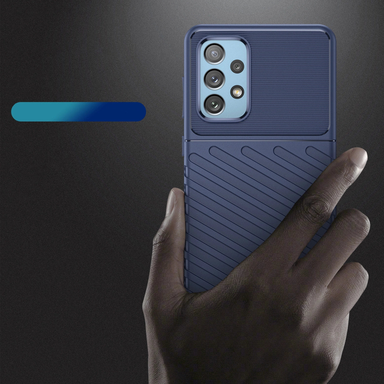 Thunder Case flexible armored cover for Samsung Galaxy A73 blue_2
