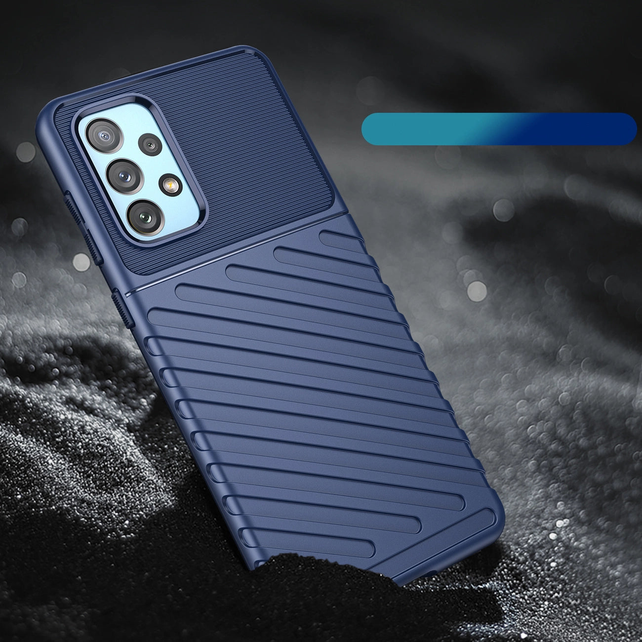 Thunder Case flexible armored cover for Samsung Galaxy A73 blue_4