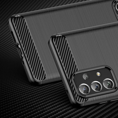 Carbon Case Flexible TPU cover for Samsung Galaxy A73 black_1