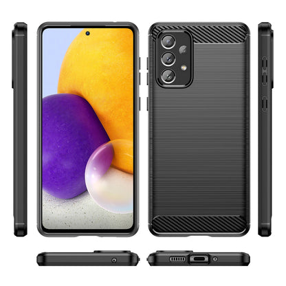 Carbon Case Flexible TPU cover for Samsung Galaxy A73 black_4