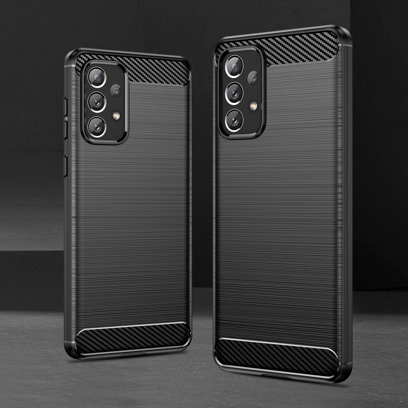 Carbon Case Flexible TPU cover for Samsung Galaxy A73 black_6