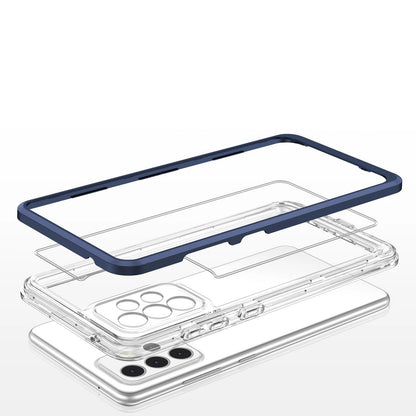 Clear 3in1 Case for Samsung Galaxy A13 5G Frame Gel Cover Blue_4