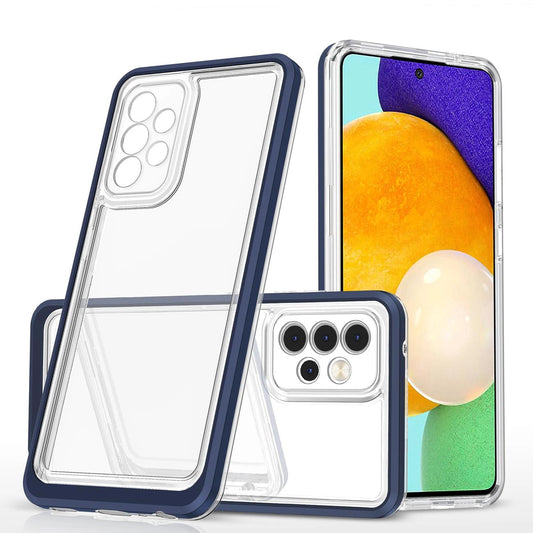 Clear 3in1 Case for Samsung Galaxy A33 5G Frame Gel Cover Blue_0