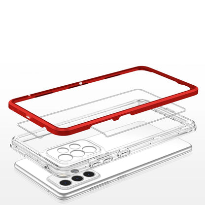 Clear 3in1 Case for Samsung Galaxy A33 5G Frame Gel Cover Red_4