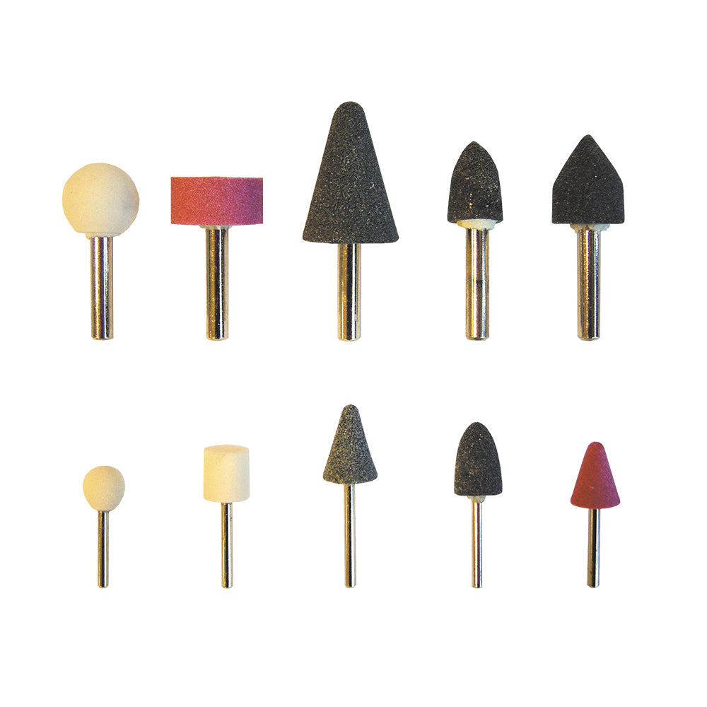 Blister 10 rebolos pedras esmeril 3 y 6 mm_0