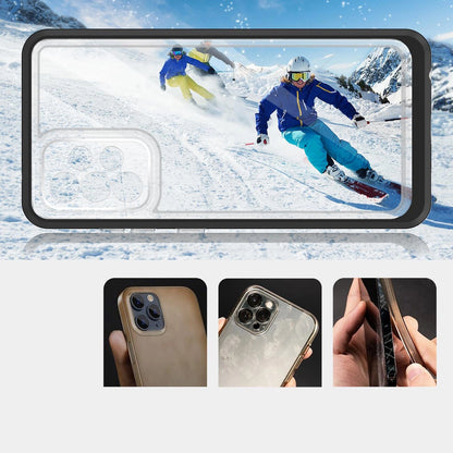 Clear 3in1 Case for Samsung Galaxy A73 Frame Cover Gel Black_2