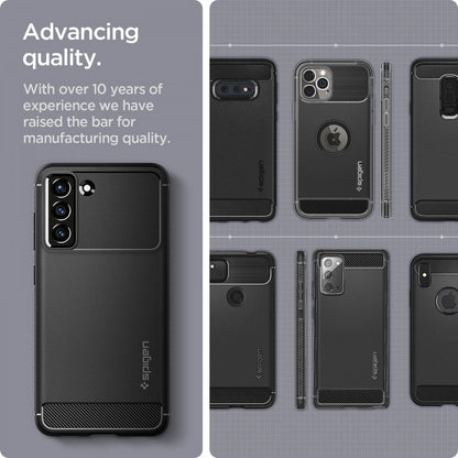 Spigen Rugged Armor Case for Samsung Galaxy S21 FE - Matte Black_13