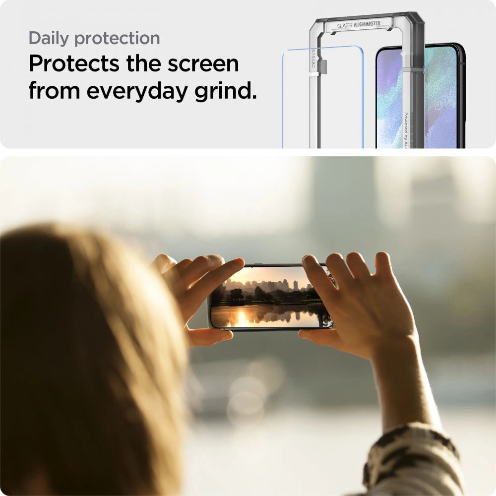 Spigen ALM Glas.tR tempered glass for Samsung Galaxy S21 FE - 2 pcs._5