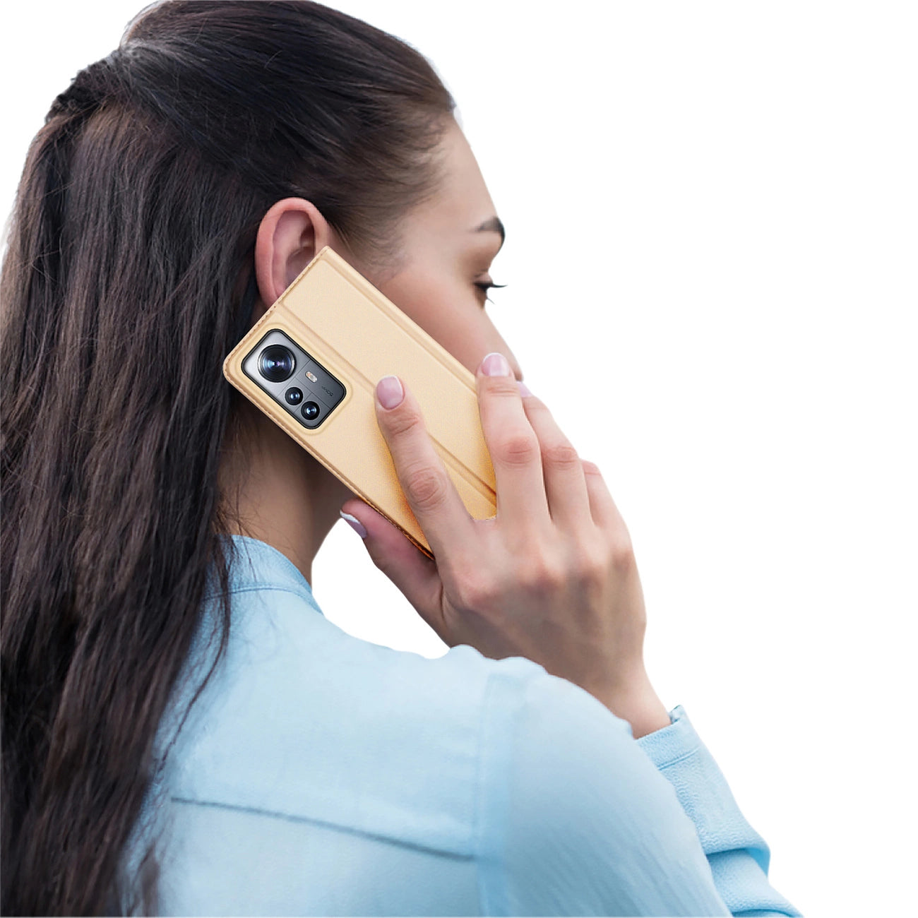 Dux Ducis Skin Pro Holster Cover Flip Cover for Xiaomi 12 Pro gold_9