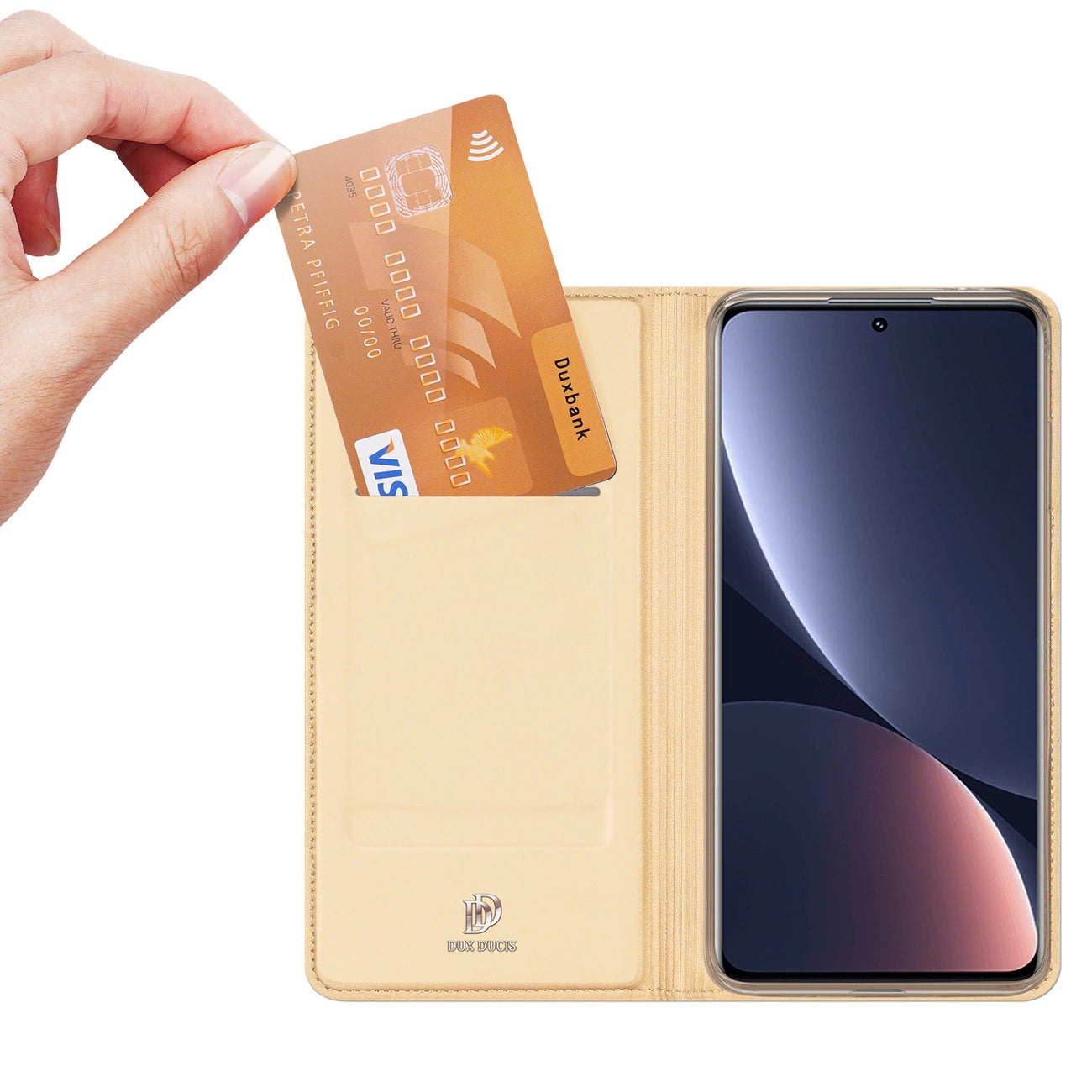 Dux Ducis Skin Pro Holster Cover Flip Cover for Xiaomi 12 Pro gold_1