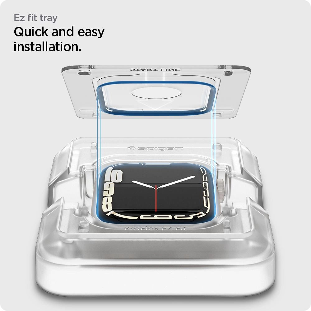 Spigen ProFlex EZ Fit Hybrid Glass for Apple Watch 7 / 8 (45 mm) - 2 pcs._10