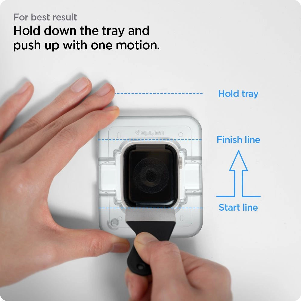 Spigen ProFlex EZ Fit Hybrid Glass for Apple Watch 7 / 8 (45 mm) - 2 pcs._12
