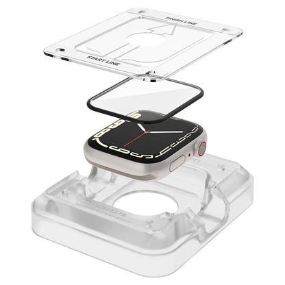 Spigen ProFlex EZ Fit Hybrid Glass for Apple Watch 7 / 8 (45 mm) - 2 pcs._1