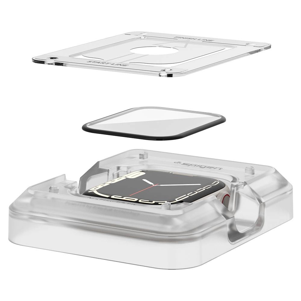 Spigen ProFlex EZ Fit Hybrid Glass for Apple Watch 7 / 8 (45 mm) - 2 pcs._2