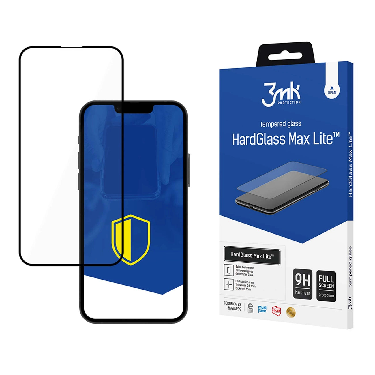 Tempered glass for iPhone 13 Pro Max 9H from the 3mk HardGlass Lite series_0