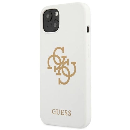 Guess GUHCP13SLS4GGWH iPhone 13 mini 5.4&quot; white/white hard case Silicone 4G Logo_1
