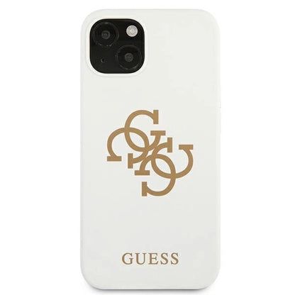 Guess GUHCP13SLS4GGWH iPhone 13 mini 5.4&quot; white/white hard case Silicone 4G Logo_2