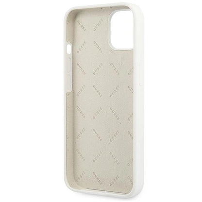 Guess GUHCP13SLS4GGWH iPhone 13 mini 5.4&quot; white/white hard case Silicone 4G Logo_6