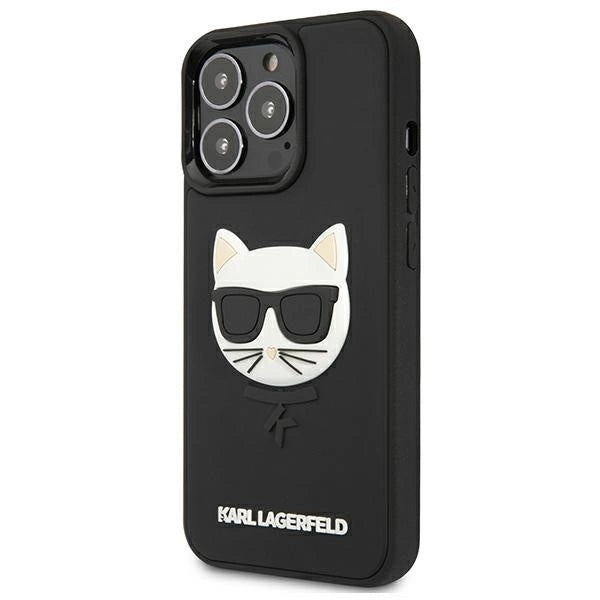 Karl Lagerfeld KLHCP13LCH3DBK 13 Pro / 13 6,1" czarny/black hardcase 3D Rubber Choupette_1