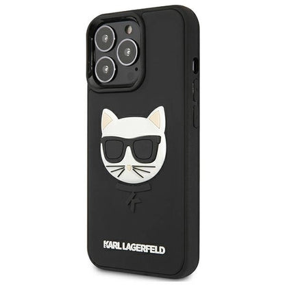 Karl Lagerfeld KLHCP13LCH3DBK 13 Pro / 13 6,1" czarny/black hardcase 3D Rubber Choupette_1