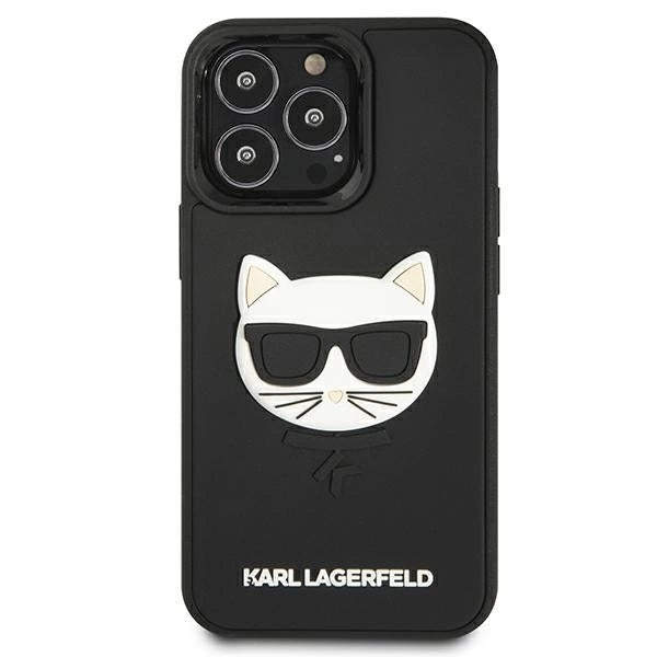 Karl Lagerfeld KLHCP13LCH3DBK 13 Pro / 13 6,1" czarny/black hardcase 3D Rubber Choupette_2