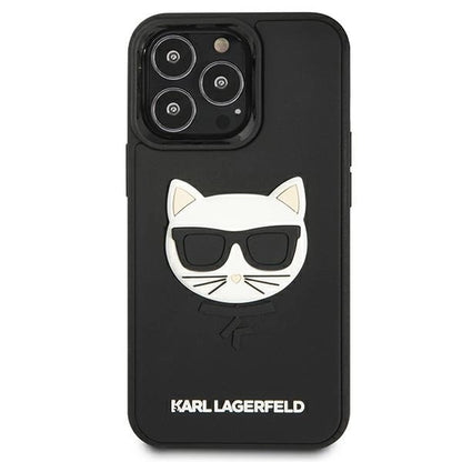 Karl Lagerfeld KLHCP13LCH3DBK 13 Pro / 13 6,1" czarny/black hardcase 3D Rubber Choupette_2