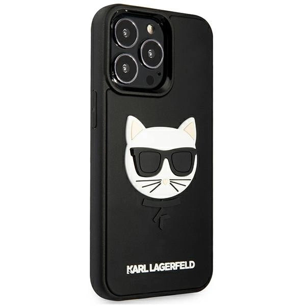 Karl Lagerfeld KLHCP13LCH3DBK 13 Pro / 13 6,1" czarny/black hardcase 3D Rubber Choupette_3