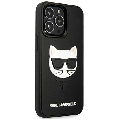 Karl Lagerfeld KLHCP13LCH3DBK 13 Pro / 13 6,1" czarny/black hardcase 3D Rubber Choupette_3