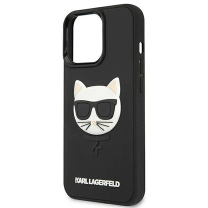 Karl Lagerfeld KLHCP13LCH3DBK 13 Pro / 13 6,1" czarny/black hardcase 3D Rubber Choupette_5