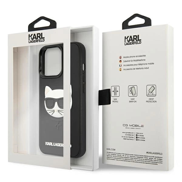 Karl Lagerfeld KLHCP13LCH3DBK 13 Pro / 13 6,1" czarny/black hardcase 3D Rubber Choupette_7