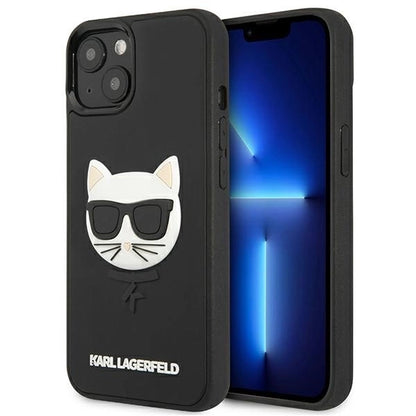 Karl Lagerfeld KLHCP13SCH3DBK 13 mini 5,4" czarny/black hardcase 3D Rubber Choupette_0