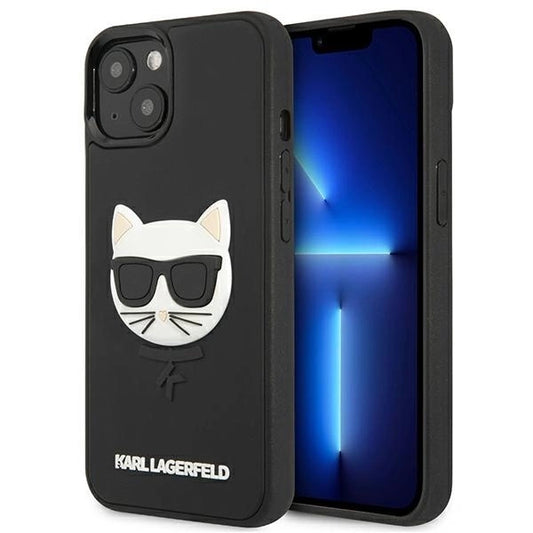 Karl Lagerfeld KLHCP13SCH3DBK 13 mini 5,4" czarny/black hardcase 3D Rubber Choupette_0