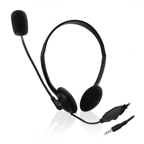 Ewent EW3567 auricular y casco Auriculares Alámbrico Diadema Llamadas/Música Negro_1