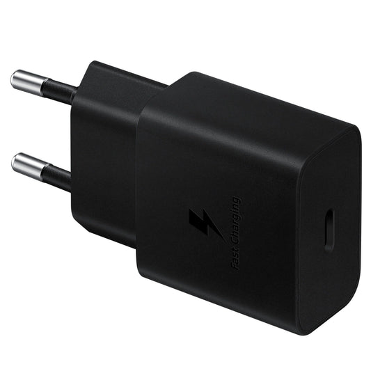 SAMSUNG POWER COMPACT ADAPTER USB C 15W WITHOUT CABLE EP-T1510NBE BLACK_1