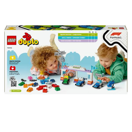 10445 DUPLO F1 Team Rennautos mit Rennfahrern, Konstruktionsspielzeug_0