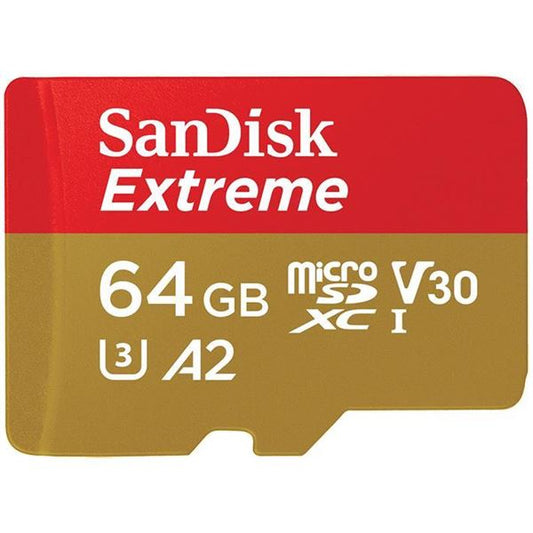 EXTREME EXTREME MICROSDXC 64GB FOR ACTION CAMS AND DRONES + SD ADAPTER 160MB/SA2 C10 V30 UHS-I U_0